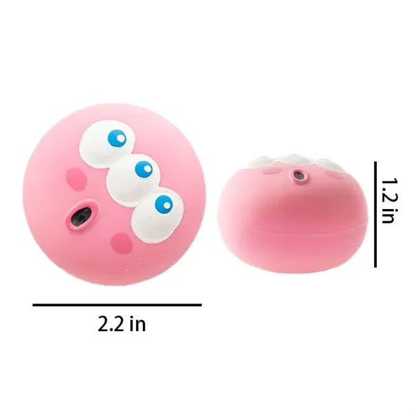Colorful Funny Squeaky Latex Dog Toy Ball with Sound