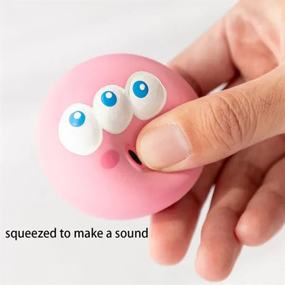 Colorful Funny Squeaky Latex Dog Toy Ball with Sound