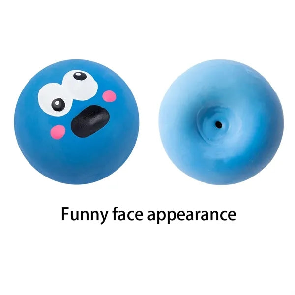 Colorful Funny Squeaky Latex Dog Toy Ball with Sound