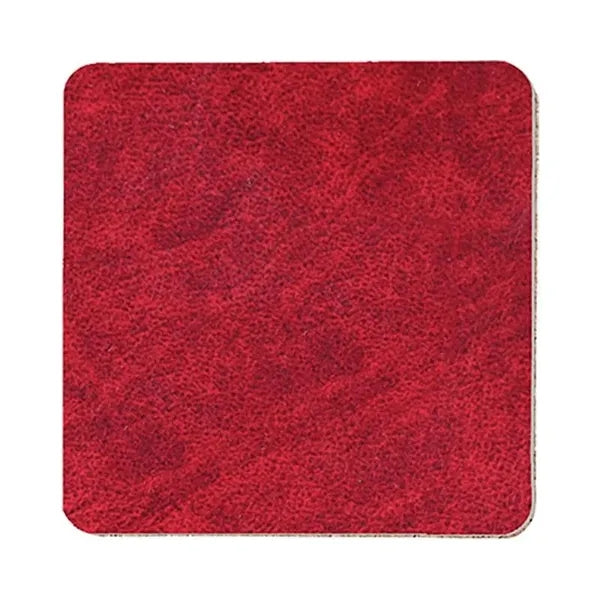 4" Square Leatherette Coaster