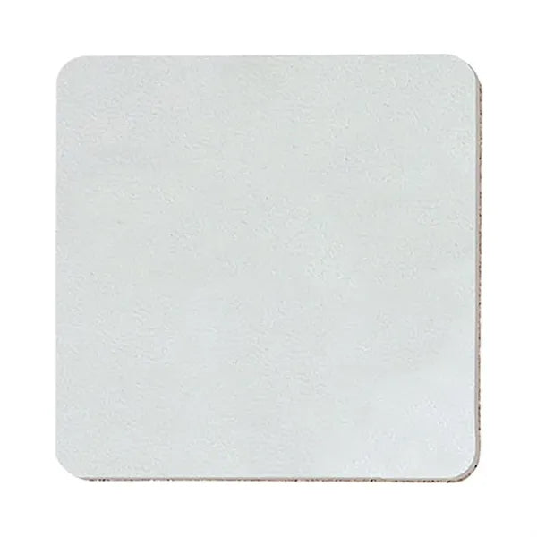 4" Square Leatherette Coaster