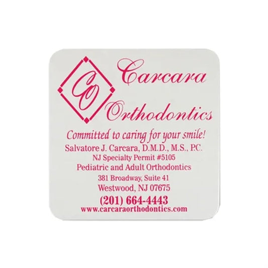 3.5" Square 40pt Lightweight Pulp Board Coaster