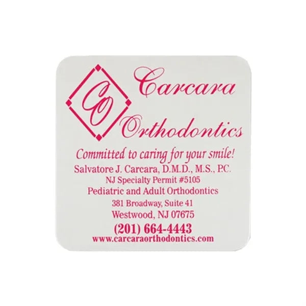 Coaster - 3.5" Square 60pt Medium Weight Pulp Board