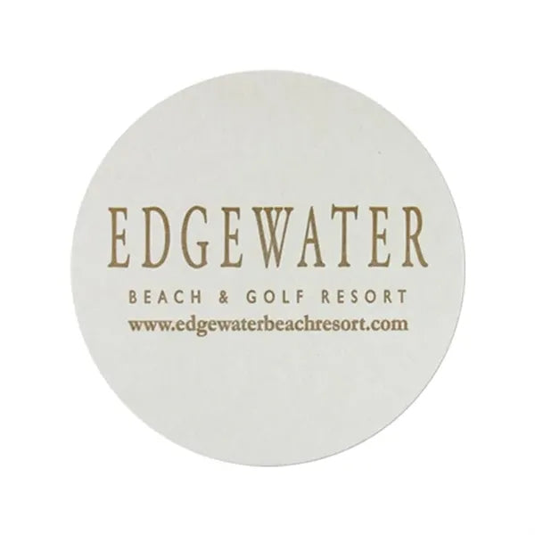 4" Round 40pt Lightweight Pulp Board Coaster