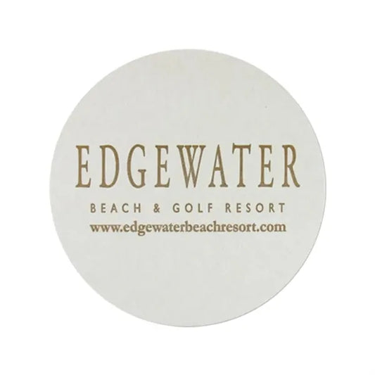 4" Round 40pt Lightweight Pulp Board Coaster