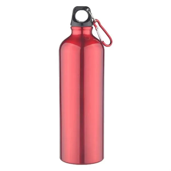 25 Oz Aluminum Sports Bottle With Twist Off Lid & Carabiner