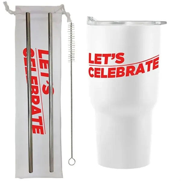 30 oz Stainless Steel Tumbler Set