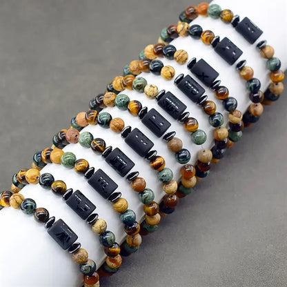 12 Constellation Zodiac Signs Beads Bracelet