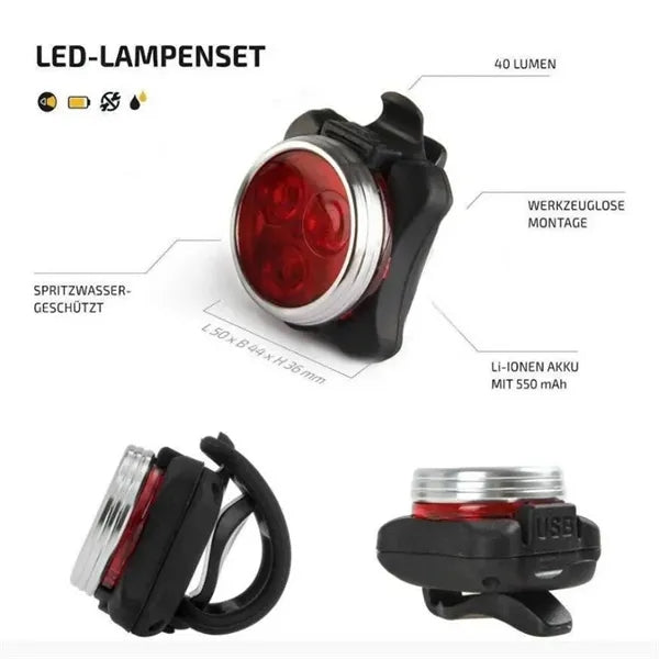 Mountain Bike USB Charging LED Bicycle Headlight