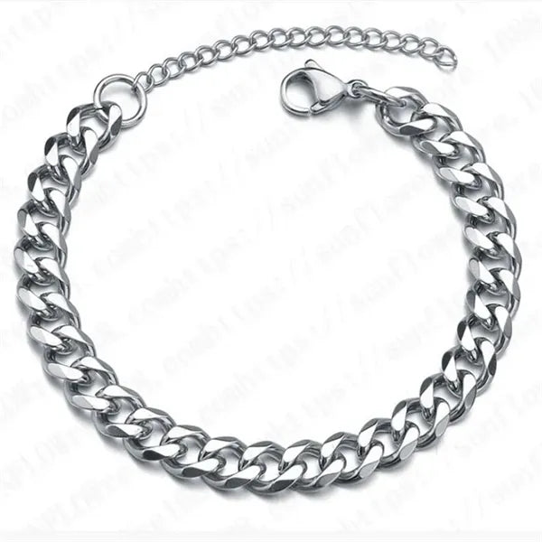 Stainless Steel Plating Silver Fashion Jewelry Bracelet