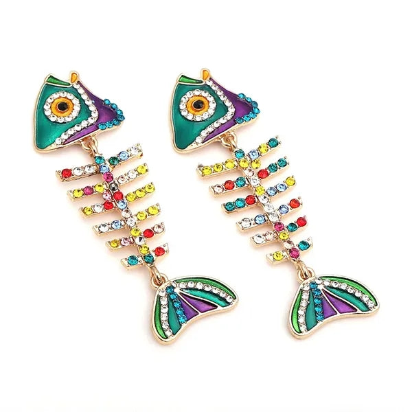 Fish Bone Earrings