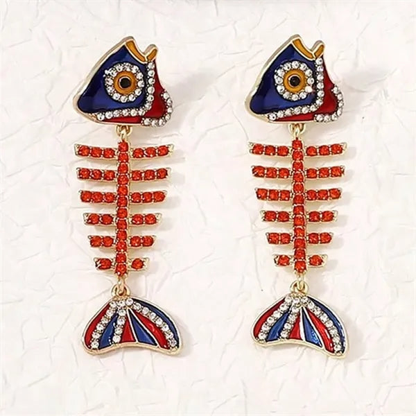 Fish Bone Earrings