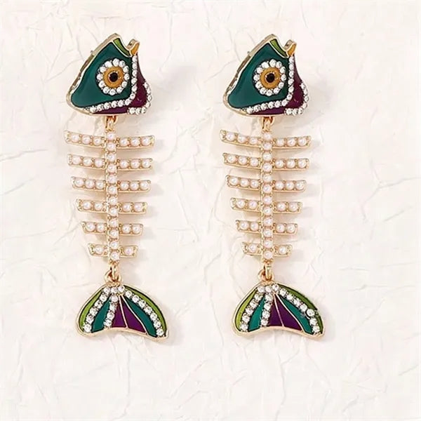 Fish Bone Earrings
