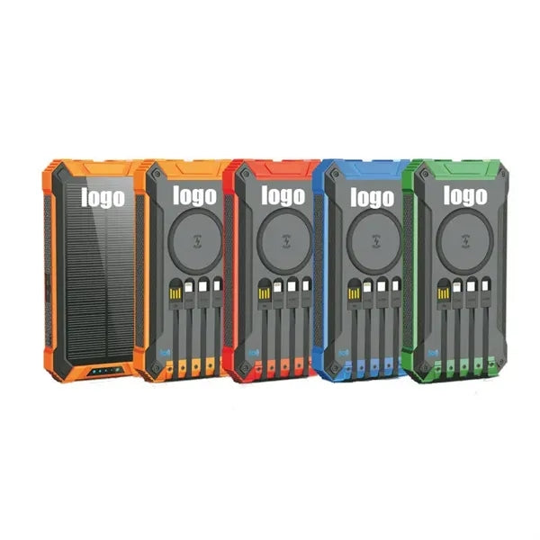 Solar Portable Wireless 20000mAh Fast Charging Power Bank