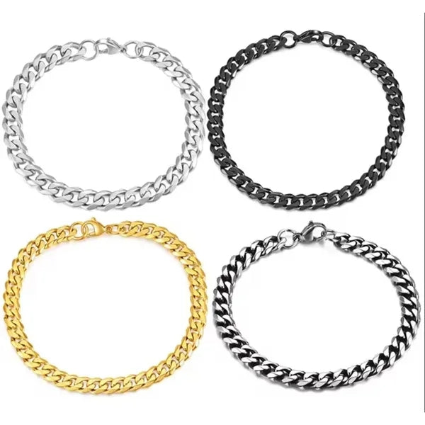 Stainless Steel Plating Silver Fashion Jewelry Bracelet