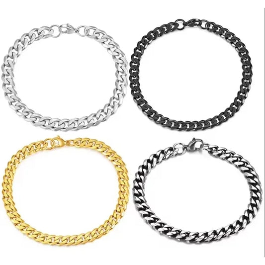 Stainless Steel Plating Silver Fashion Jewelry Bracelet