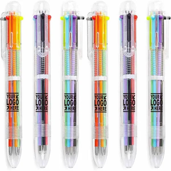 6-in-1 Multicolor Retractable Ballpoint Pens