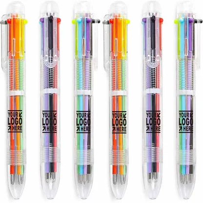 6-in-1 Multicolor Retractable Ballpoint Pens