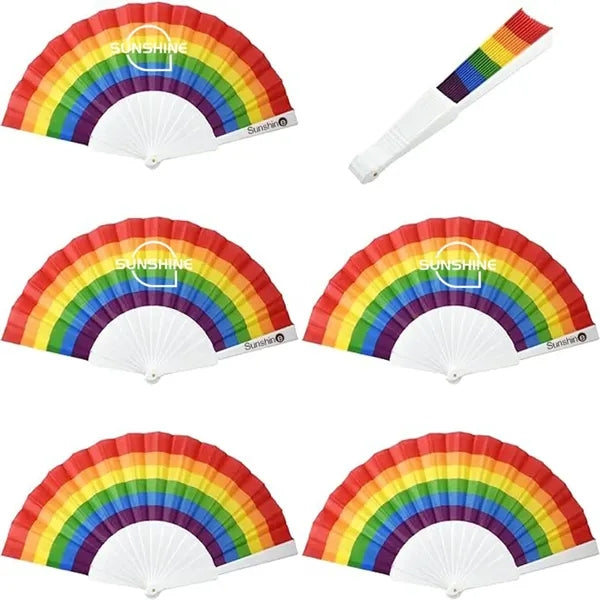 Rainbow Collapsible Fan