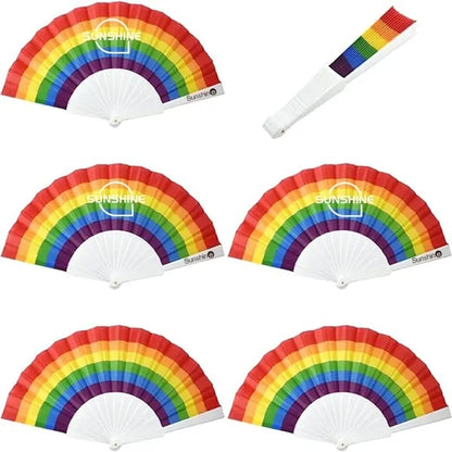 Rainbow Collapsible Fan