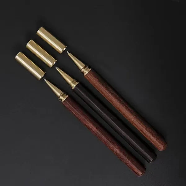 Wood Brass Ballpoint Pen