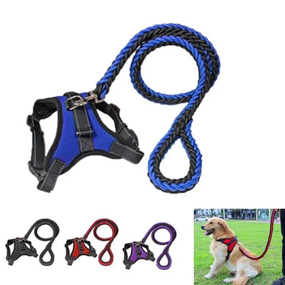 Dog Harness And Leash Set
