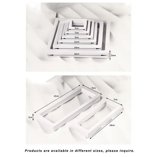 PE Membrane Floating Frame Holder Stand 9cmX9cmX2cm