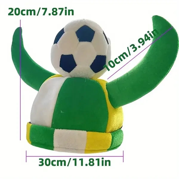 Green Horn Football Cap