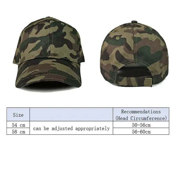 Structured Camouflage Baseball Cap