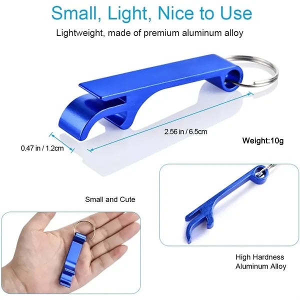 Aluminum Alloy Bottle Opener Keychain