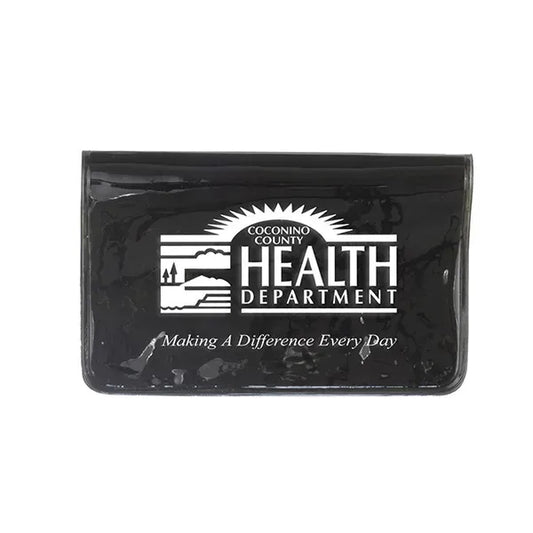 Fold Over Wallet Style Colorful Vinyl Pouch