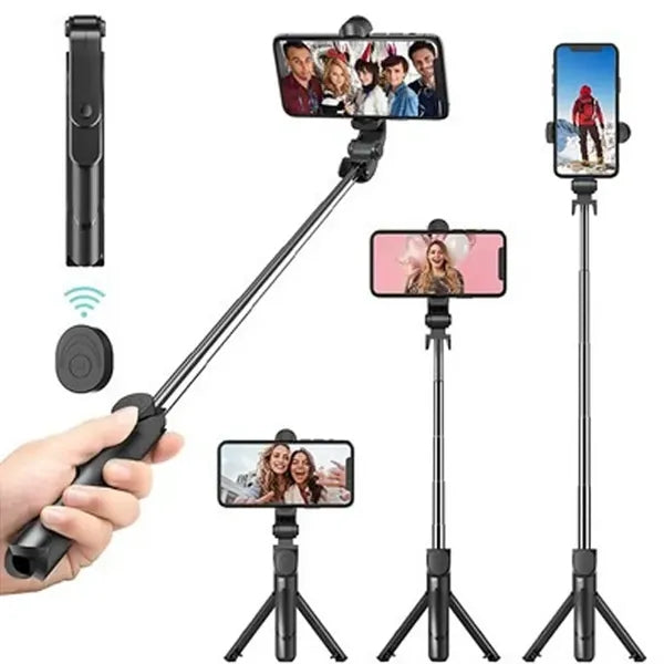 27.5 Inch ABS Stainless Steel Bluetooth Tripod Selfie Stick