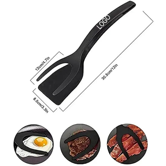 2 In 1 Grip And Flip Spatula Tongs