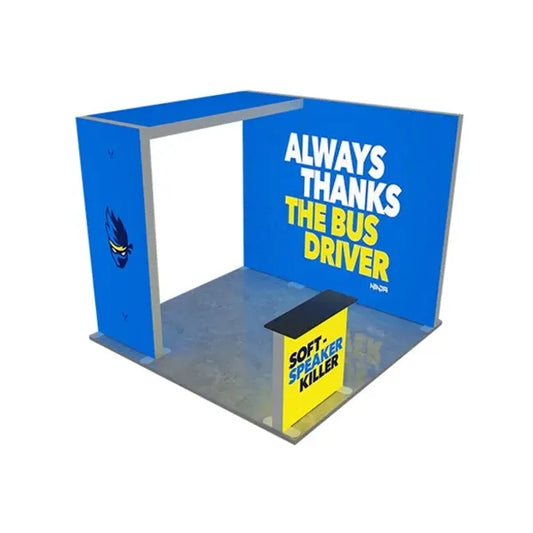 10ft Backlit Trade Show Display - Design 1