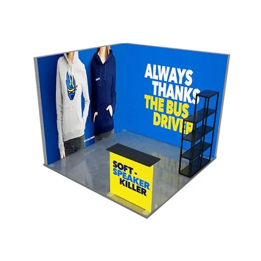 10ft Backlit Trade Show Display - Design 3