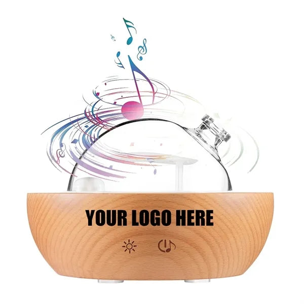 Glass Essential Oil Diffuser With Bluetooth Speaker