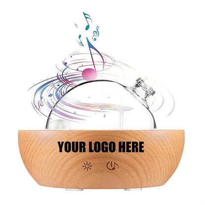 Glass Essential Oil Diffuser With Bluetooth Speaker