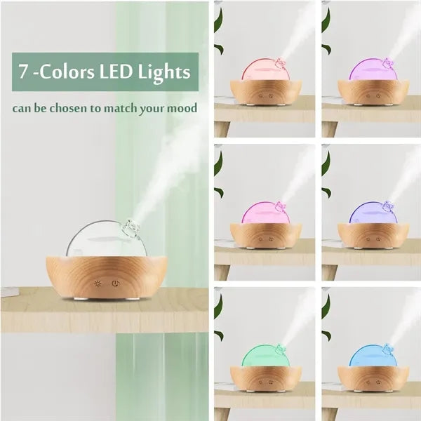 Glass Essential Oil Diffuser With Bluetooth Speaker