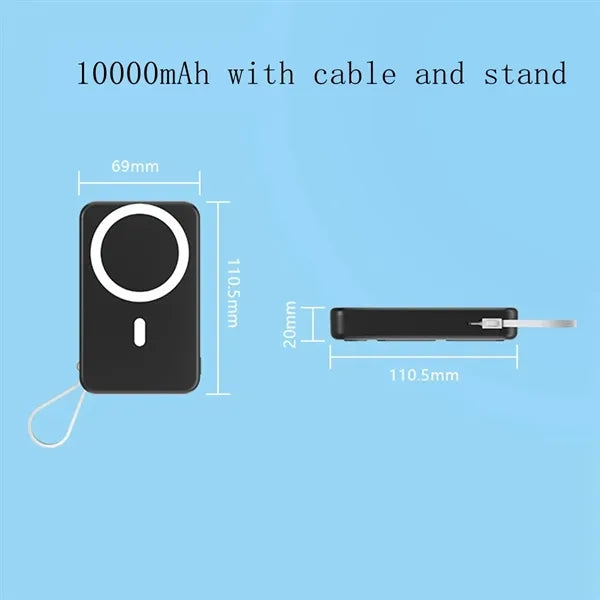 Wireless Portable Charger Mag-Safe Power Bank 10000mAh