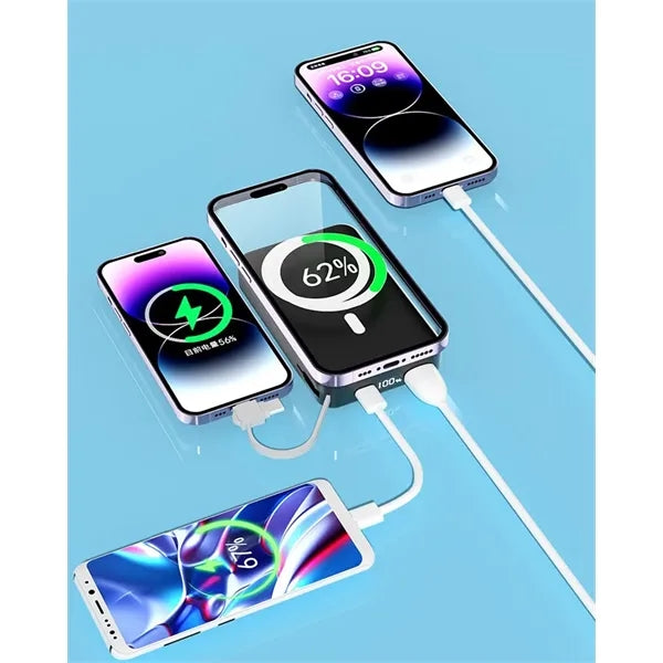 Wireless Portable Charger Mag-Safe Power Bank 10000mAh
