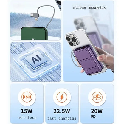 Wireless Portable Charger Mag-Safe Power Bank 10000mAh
