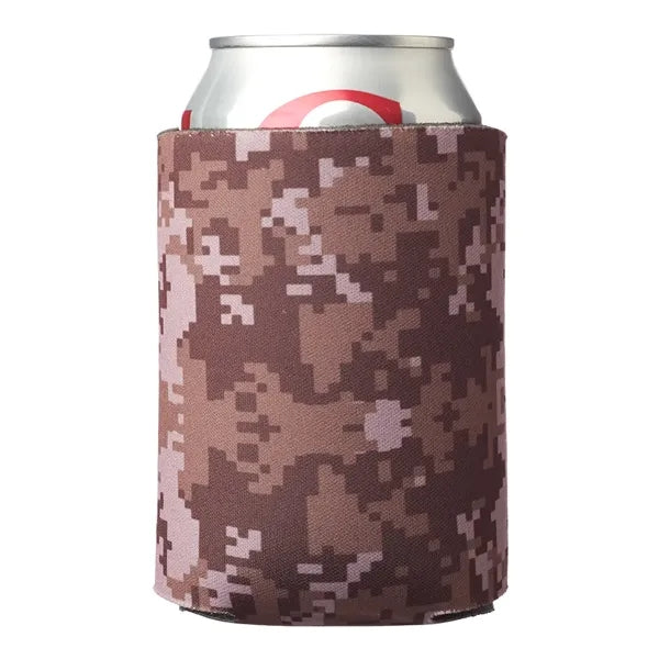 Digital Pattern Foam Can Coolers