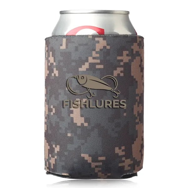 Digital Pattern Foam Can Coolers