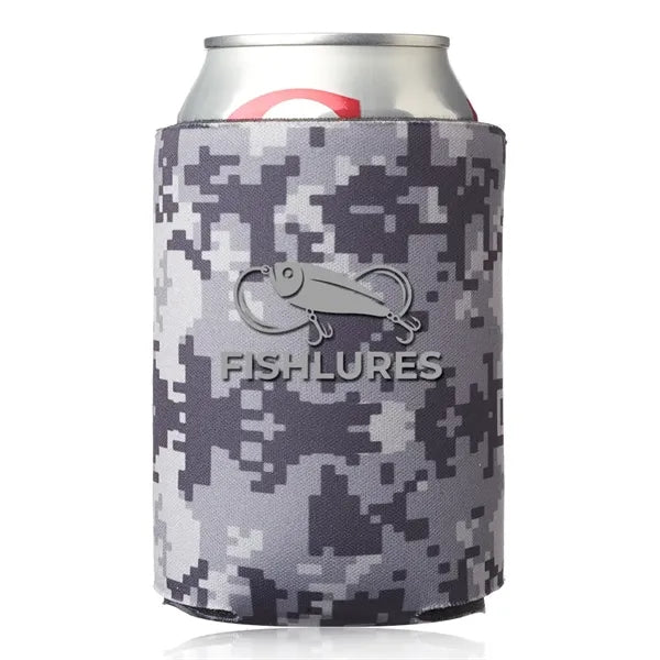 Digital Pattern Foam Can Coolers