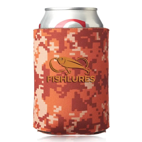 Digital Pattern Foam Can Coolers