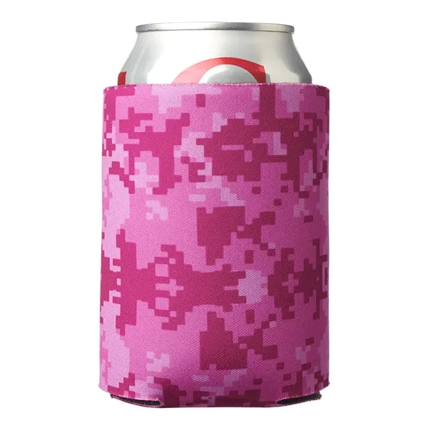 Digital Pattern Foam Can Coolers