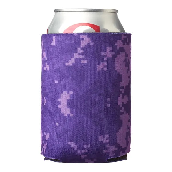 Digital Pattern Foam Can Coolers