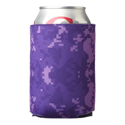 Digital Pattern Foam Can Coolers