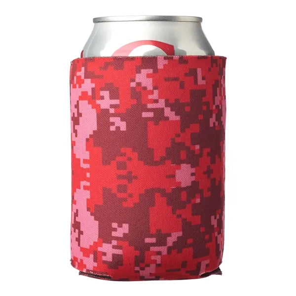 Digital Pattern Foam Can Coolers