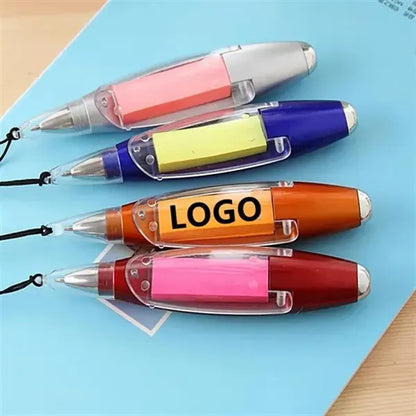 3 in 1 Flashlight Light-up Multifunction Ballpoint Pen